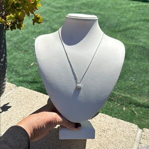 NWT Kate Spade Elegant Silver Necklace with Pendant